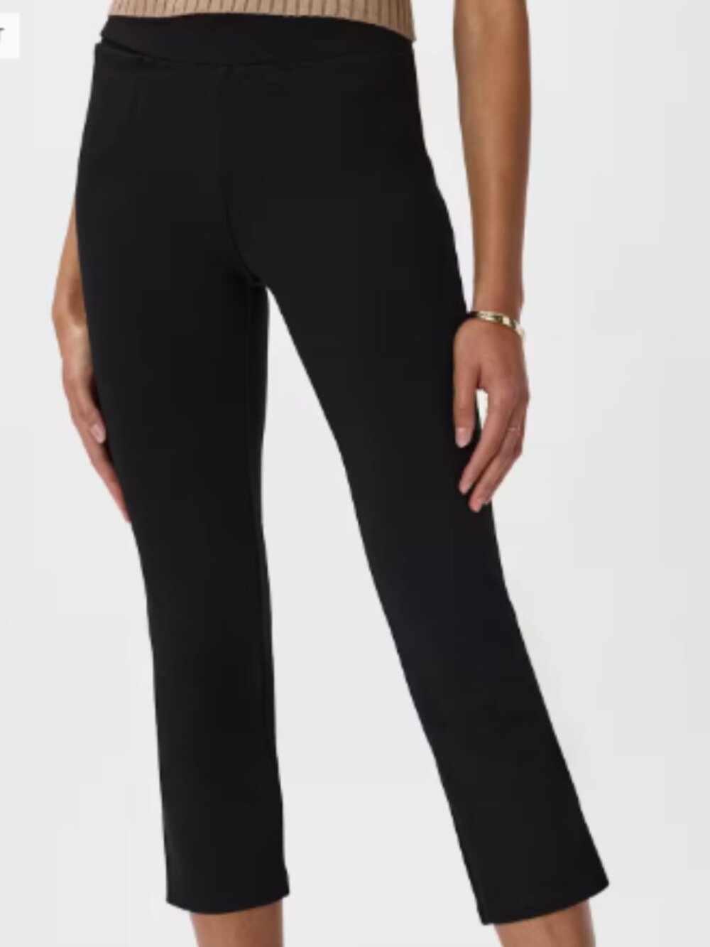 Quince Ultra-Stretch Ponte Kick Flare Pants Black
